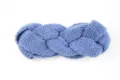 Blaues Strick geflochtenes Stirnband Winter warm Haarband dick Häkeln Ohrenwärmer Zubehör - Denim-Blau