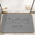 Cute cartoon bathroom mat, absorbent and quick-drying floor mat for home use, non-slip. - Enjoy Time / 40x60cm