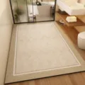 Modern bathroom floor mat detail view, showcasing absorbent non-slip surface features. - 40*60cm / Wood Grain Style 3