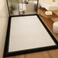 Detailed view of the absorbent diatomaceous earth bathroom mat with anti-slip backing. - 40*60cm / Wood Grain Style 4