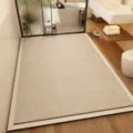 Large beige bathroom floor mat, super absorbent quick-drying non-slip diatom mud rug for home. - Wood Grain Style 5