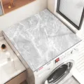 Marmer patroon wasmachine afdekhoes, absorberende antislip mat voor wasmachine. - Wasmachine Mat 01