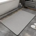 Detalle de alfombra de baño de tierra de diatomeas gris, felpudo antideslizante para baño. - 40*60cm / Alfombrilla de Baño Minimalista 4