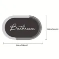 Alfombra de baño ovalada minimalista moderna de tierra de diatomeas absorbente antideslizante - 40x60cm / Alfombrilla de Baño Minimalista 2
