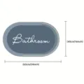 Tapis de bain absorbant en diatomite, paillasson souple antidérapant pour toilettes maison. - Tapis de Bain Minimaliste 6