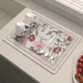 Tappeto asciugatura cucina retro assorbente in terra di diatomee antiscivolo - Fanhuayuan Yi