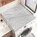 Grijs marmer patroon wasmachine top cover mat, absorberende diatomaceous aardantislipmat thuis - Wasmachine Mat 15