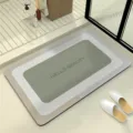 Absorberende kiezelaarde badmat, antislip vloermat voor keuken en badkamer met stijlvol design. - Minimalistisch Matcha