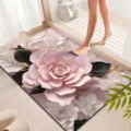 Luxe bloemvormige badmat sneldrogend absorberend zachte diatomaceeënaarde antislip vloermat thuis - Badkamer Luxe Bloemen 21