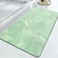 Alfombra de baño absorbente con patrón de mármol verde, estera antideslizante para ducha. - 40x60cm (Diatomea Mejorada) / Alfombrilla Mármol Lujo Ligero 4