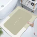 Alfombrilla de baño de tierra de diatomeas, alfombra antideslizante absorbente ducha. - Diatomita-8