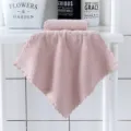 Rosa Korallenfleece Gesichtstuch weich saugstark Baby Handtuch Kuechenputztuch Spitze 1Stk - Handtuch 35*75cm / Khaki