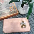 Cute lace bear towel set, soft absorbent face and bath towels for home and couple daily use. - Towel 35*75cm 80g / Lace Bear Pink