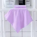 Serviette carrée en corail polaire uni douce absorbante visage maison chiffon cuisine - Violet