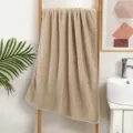 Serviette de bain en polaire corail épaissie avec motif ananas, douce absorbante et non pelucheuse. - Marron / 70*140cm