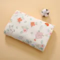 Baby Double Layer Cotton Gauze Blanket Cute Floral Newborn Bath Towel Wrap Variant - 100x100cm / Crpe Strawberry Flower