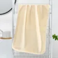 Asciugamano per viso in pile di corallo ispessito morbido assorbente a righe beige - Beige / Asciugamano 35*75cm