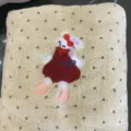 Soft coral fleece face towel with cute rabbit embroidery, absorbent yellow bath towel variant. - Towel 35*75cm / Yellow Red Skirt Rabbit