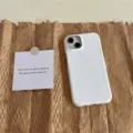 Cover iPhone in pelle bianca, custodia protettiva posteriore completa, consistenza morbida premium. - Bianco / iPhone 11