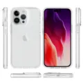 Coque de protection transparente en TPU vue multi-angle antichoc et design épuré. - Blanc Transparent / Modèle 15 Pro Max
