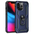Rugged armor phone case with ring kickstand, heavy duty shockproof cover for iPhone. - Blue / iPhone 6P/7P/8 Plus