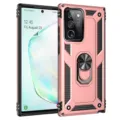Funda protectora resistente a prueba de golpes con soporte de anillo para Galaxy Note 20 Ultra. - Rosa oro
