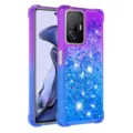 Gradient glitter quicksand phone case with four-corner drop protection in purple blue. - 04 / Poco X5/Redmi Note 12