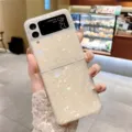 Glänzende Muschel-Handyhülle für Samsung Galaxy Z Flip, laser-holografische Klapphülle. - Muschel Laser / Samsung Z Flip 3