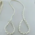 Handmade woven yoga mat strap sling portable fitness equipment carrier accessory in beige color - Style 2