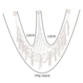 Macrame toy hammock for kids room, bohemian handmade cotton rope corner toy net storage. - Ivory