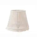 Macrame Boho Table Lamp Shade White Woven Fabric Fringe Nordic Lighting Accessories - Style 1 (Shade Only)