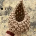 Handmade woven teardrop bird nest hanging bird house, M size natural jute decor item - M