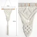 Noords handgeweven macramé plantenhanger wandhangend katoenen touw huisdecoratie. - S
