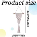 Noords handgemaakte macrame plantenhanger wandhanger geweven mand voor balkon decoratie - Mini