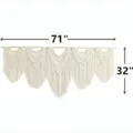 Handmade woven macrame wall hanging bohemian tassel tapestry for living room decor 71x32 - Style 3