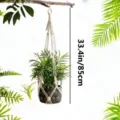 Suspension pour Plante Macramé Bohème Fait Main Panier Suspendu pour Pot de Fleur Jardin - Style D