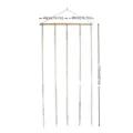 Nordic macrame hat organizer wall hanging handmade cotton rope display rack for home decor - Spliced Wooden Stick 2