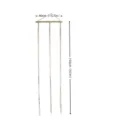Macrame hat holder wall hanging, 155cm length boho cotton rope organizer for hat display storage. - Single Wooden Stick 1