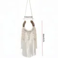 Bohemian macrame horseshoe wall hanging woven boho tapestry for home decor gift item - Style 1