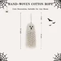 Halloween white cotton rope ghost hanging decoration cute spooky party wall decor - Ghost Wave