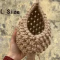Handmade Jute Woven Teardrop Hanging Bird Nest Planter Large Size Boho Garden Home Decor - L