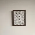 Bohemian Handmade Woven Tapestry Photo Frame, Dark Brown Wood Wall Hanging Decor Item - Dark Walnut Wood Grain
