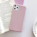 Rosa Silikon Handyhülle Detail, weiche matte Oberfläche mit präzisem Kameraausschnitt für Schutz. - Rosa / iPhone XR