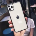 Funda de teléfono de acrílico transparente con parachoques negro, delgada y protectora. - Negro / iPhone 11