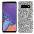 Silver glitter phone case full coverage electroplated protective hard back cover for smartphone - Silver