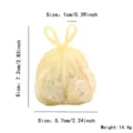 Gelbes 3D gedrucktes Mini Müllsack Ornament, kreativer Desktop lustiger Deko Anhänger Variante. - Gelber Müllbeutel-Stil (3D001-1)