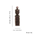 Tibetan Style Three-Faced Vajra Seal Alloy Pendant Retro Vintage DIY Jewelry Accessory - Gold Bronze Style (HJ0146-2)