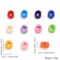 Perles de lettres en acrylique colorees pour la creation de bijoux DIY colliers et bracelets. - Style Lettre G (YKL0226-7) / 10 Pièces/Paquet / Multicolore Mixte