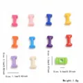 Perles de lettres en acrylique colorées et accessoires de bijoux DIY pour colliers faits main. - Style Lettre I (YKL0226-9) / 10 Pièces/Paquet / Multicolore Mixte