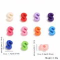 Perles de lettres S en acrylique colorees pour la fabrication de bijoux DIY colliers et bracelets. - Style Lettre S (YKL0226-19) / 10 Pièces/Paquet / Multicolore Mixte